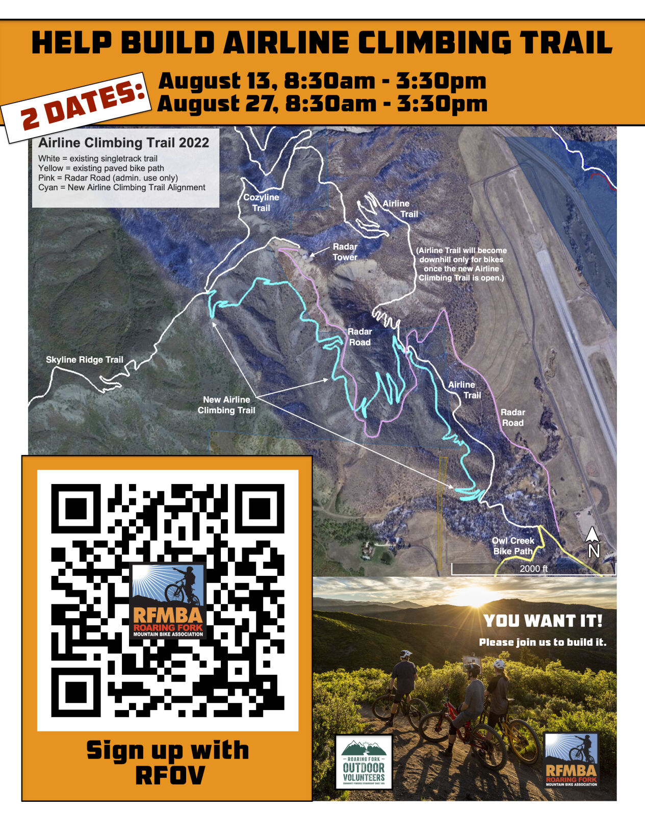 airline trail graphic